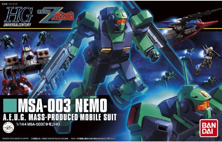 GUNDAM HGUC 1 144 MSA-003 Nemo Model Kit