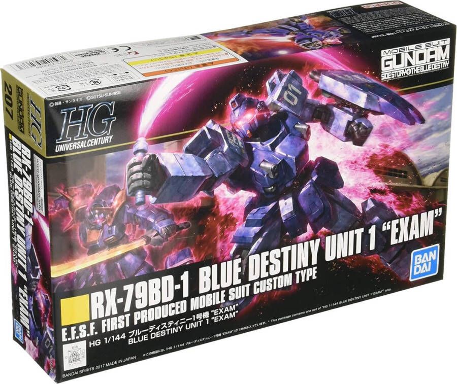 Gundam HGUC 1 144 RX-79BD-1 Blue Destiny Unit 1 Exam Model Kit 207