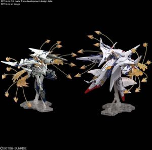 Gundam: High Grade XI Gundam vs Penelope Funnel Missile Effect Set 1:144 Scale Model Kit