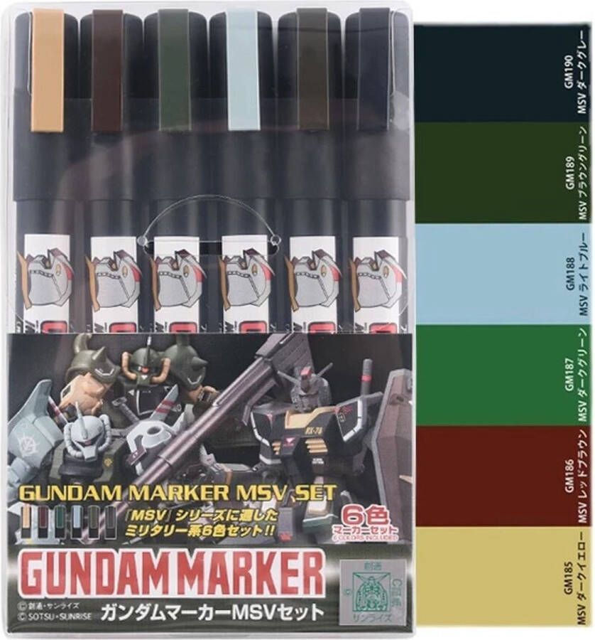 Gundam Marker AMS-127 MSV Set