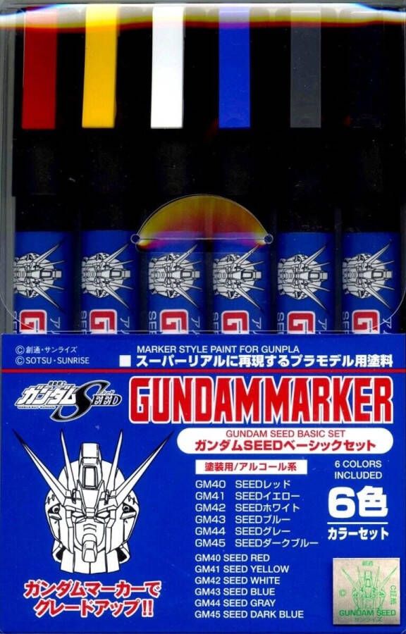 GUNDAM Marker GMS-109 Gundam Seed Set