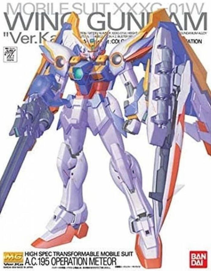 Gundam MG 1 100 Wing Gundam Ver.Ka A.C.195 Operation Meteor MK 18cm