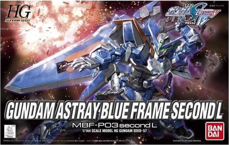 GUNDAM MODEL KIT HG 1 144 ASTRAY BLUE FRAME SECOND L 13CM