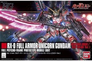 Gundam Unicorn: High Grade Full Armor Unicorn Gundam Destroy M. Red Color Ver. 1:144 Model Kit