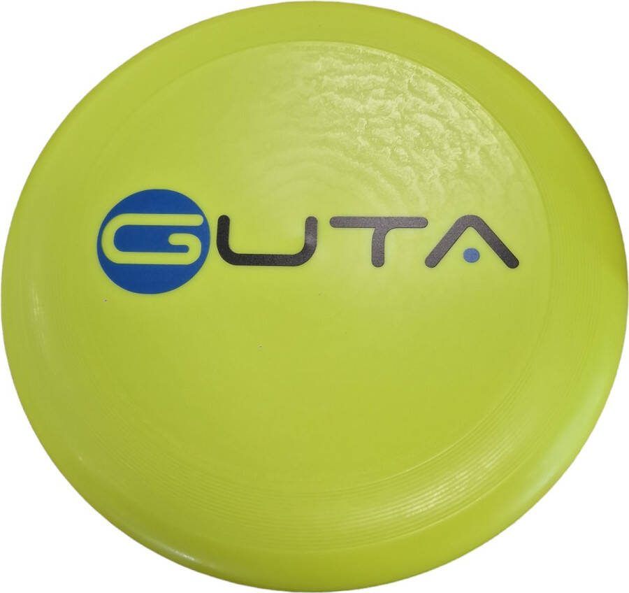 Guta Frisbee Professioneel Neon Geel 175 Gram Kunststof 27 5cm
