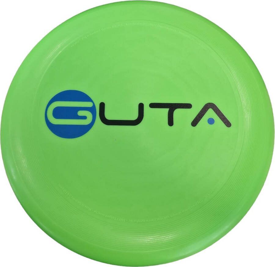 Guta Frisbee Professioneel Neon Groen 175 Gram Kunststof 27 5cm