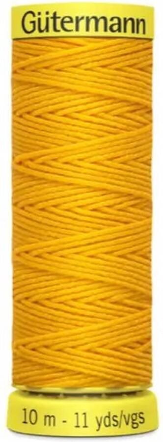 Gutermann elastiek garen geel mosterd canary elastisch naaigaren col. 4009 klosje 10 m