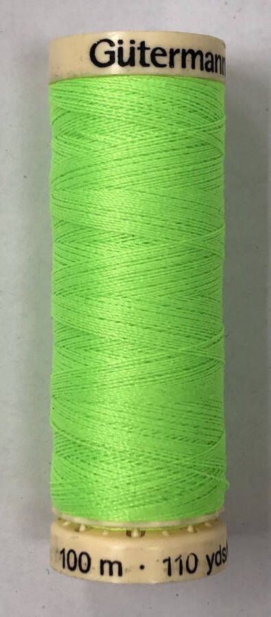 Gutermann neon garen fel groen 100 m naaigaren 100% polyester