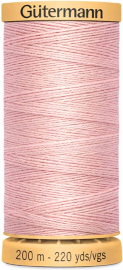 Gutermann rijggaren licht roze 200m col 2538 garen om te rijgen 100% katoen