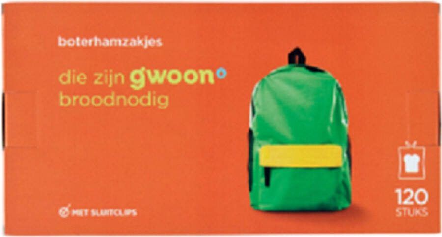 G'woon Boterhamzakjes 120 st