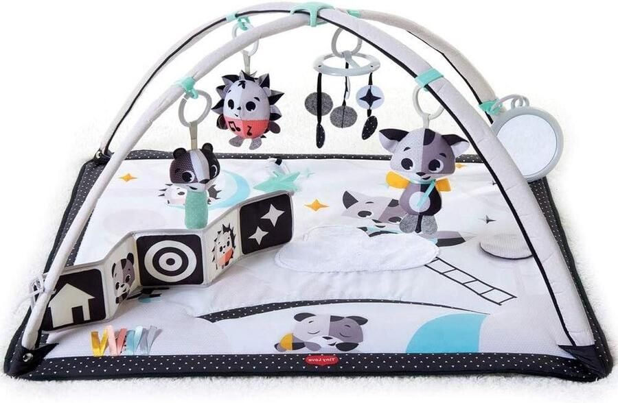 Gymini 2-in-1 muzikale babyspeelmat Interactief muziekspeeltje Contrastrijk babyboek Magic Tales