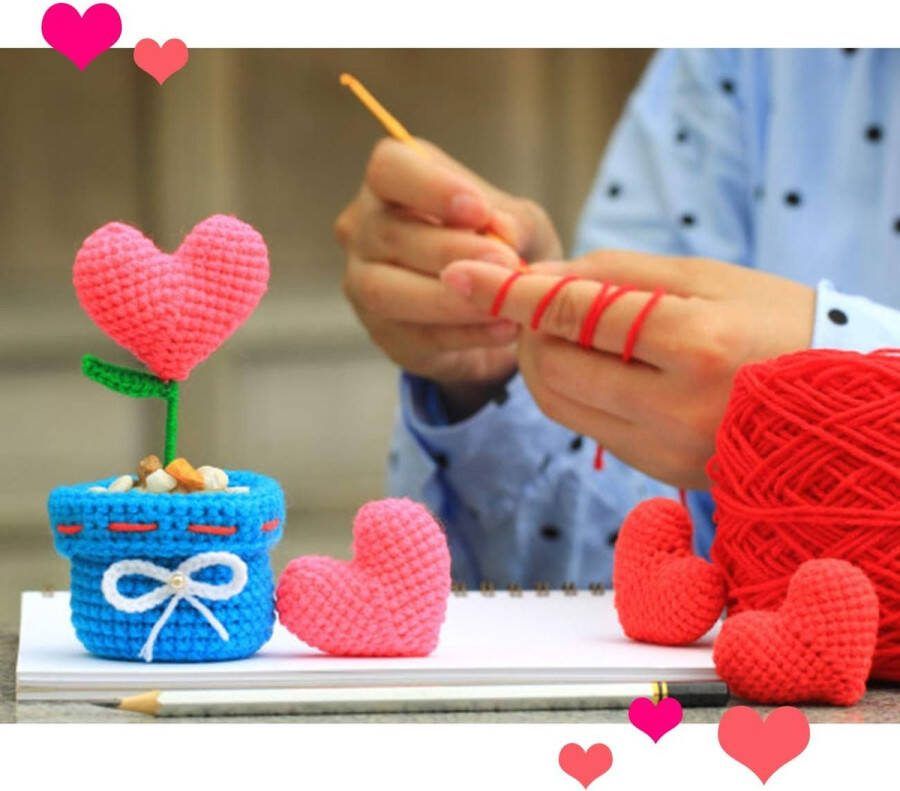 Haakgaren 12 Pack Haakgaren Amigurumi 50g Kleur Wolgaren Acryl Brei Haak Garen Ballen Handbreigaren Superzacht Duurzaam 12 Kleuren Wol Acrylwol Breien of Haken Set voor Haken en Handwerk