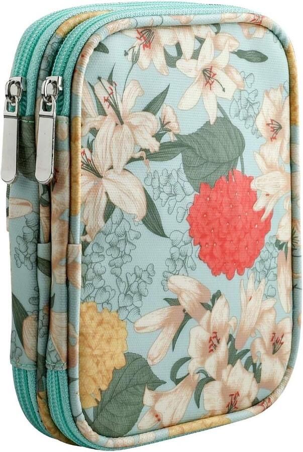 Haaknaald-tas draagbare organizer tas voor haaknaalden en andere breiaccessoires gemakkelijk te dragen opbergorganizer tas (geen accessoires inbegrepen)
