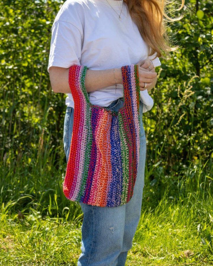 Haakpakket Candy Stripe bag Happy Crafts
