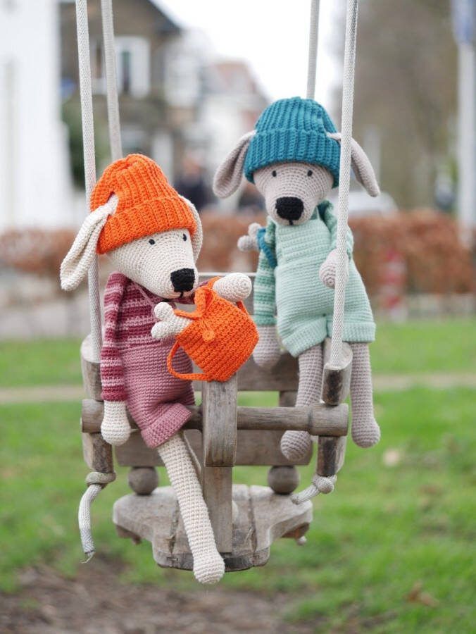 Haakpakket Slungelhond Moos set van 2 Happy Crafts