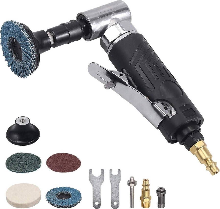 Haakse Slijper Die Grinder 1 4 90 Graden Mini Sander Grinder Polijstmachine Tool met Beschermhoes Slijpen Polijsten Frezen