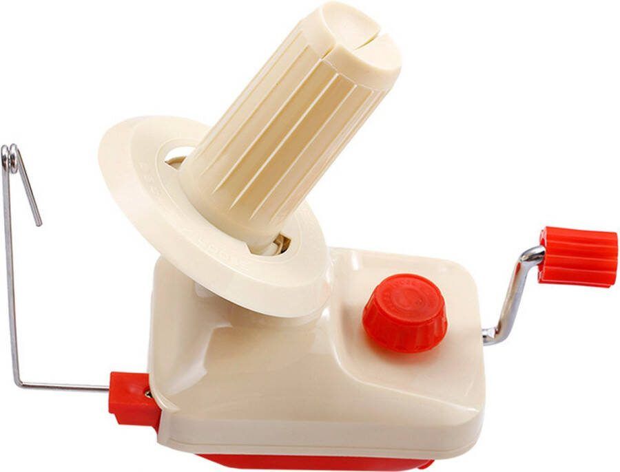 Haakset-naaien-Breimolen- brei gereedschap-Handbediende touwweefmachine-Kleine rode wolwikkelmachine-breigetouw breigaren