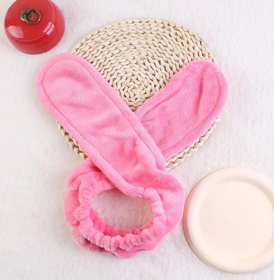 Haar krulset roze badstof zonder warmte badstof krullen maken