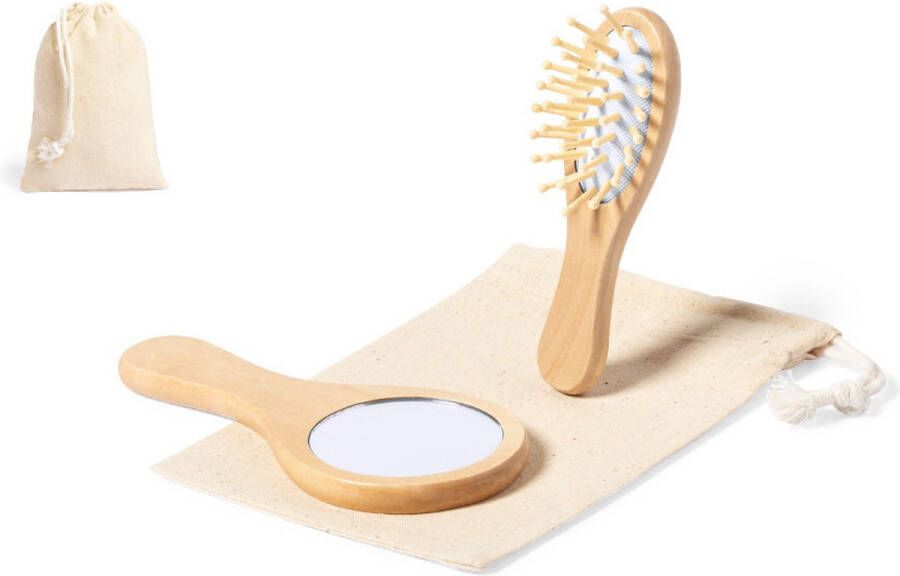 Haarborstel set Handspiegel Haarverzorging Beauty Reisverpakking