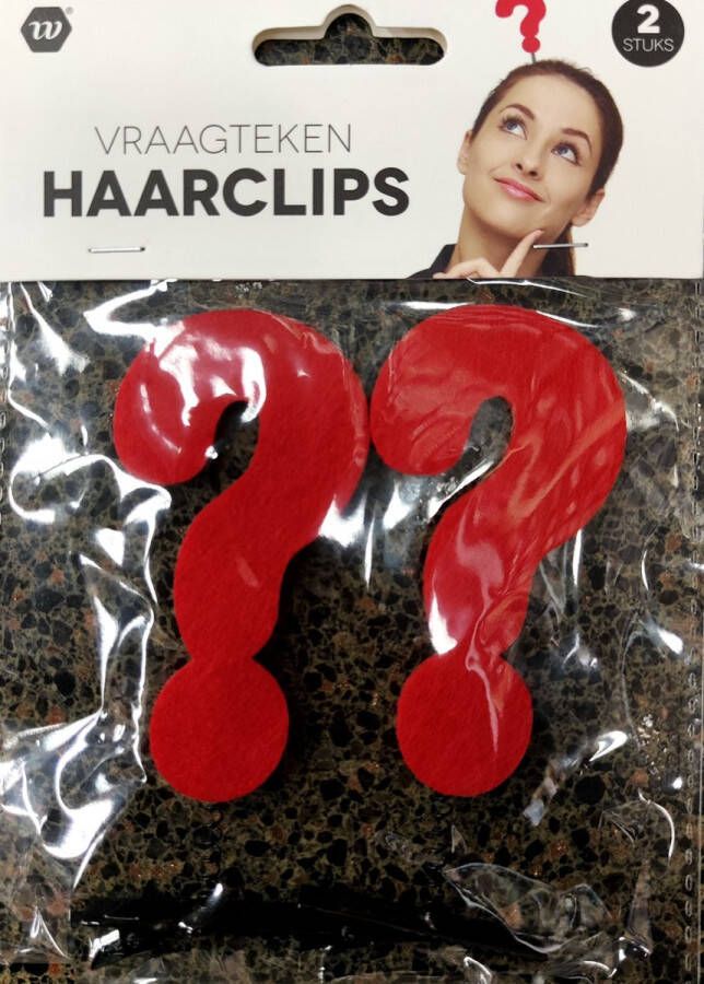 Haarclips vraagteken feest haarclips festival haarclips vraagteken haarclips