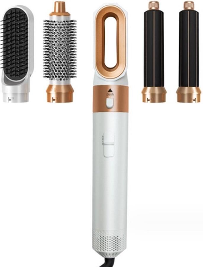 Haarföhn 5 in 1 Multistyler Haardroger Stijltang Föhnborstel Airstyler Multifunctionele Föhn 5 opzetstukken