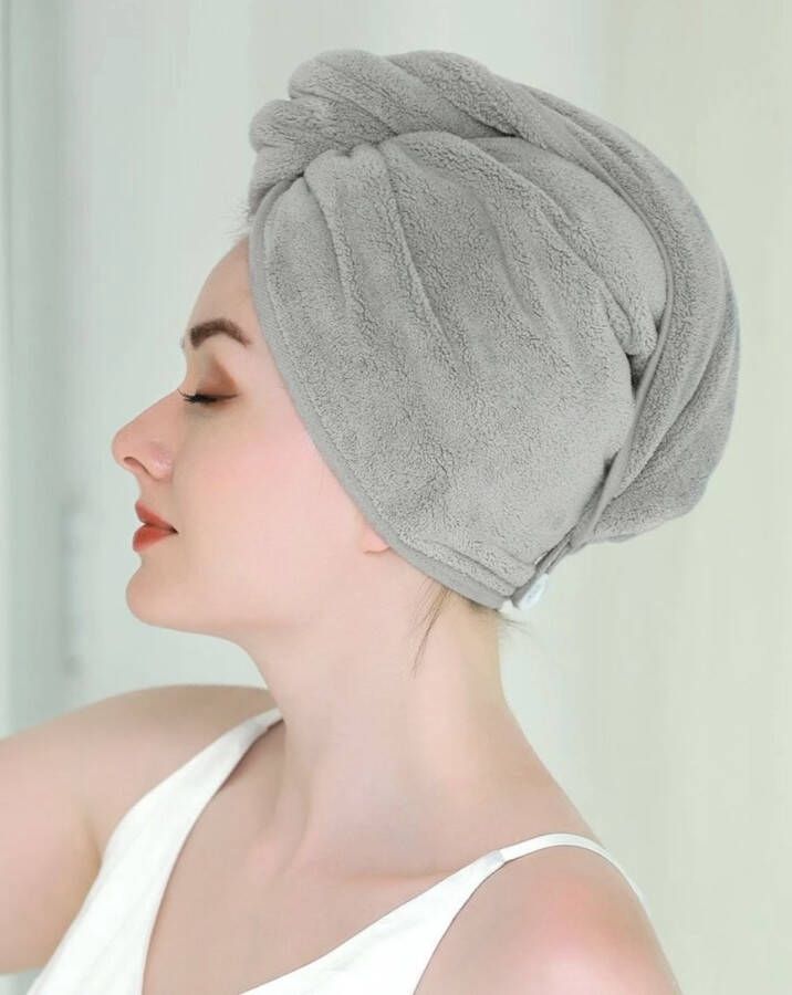 Haarhanddoek Microvezel Haarhanddoek Wrap Sneldrogende Hoofdhanddoek Badhanddoek Haardroogkap Hair Towel Badtextiel Haartulband