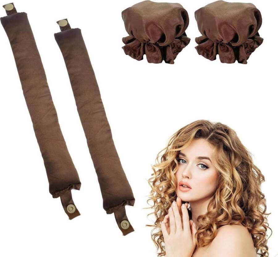 Haarkrulspelden 's nachts hittevrije krullen zonder hitte krultang korte haarkrullen overnachting hittevrije haarkrultang doe-het-zelf styling kort en lang haar