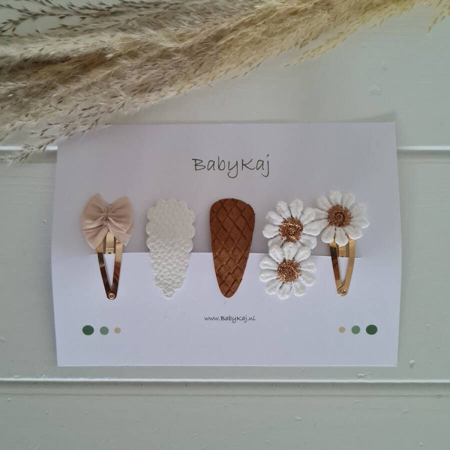 Haarspeldjes Juliet'' haarclips bloemen strik 4 cm speldjes musthave
