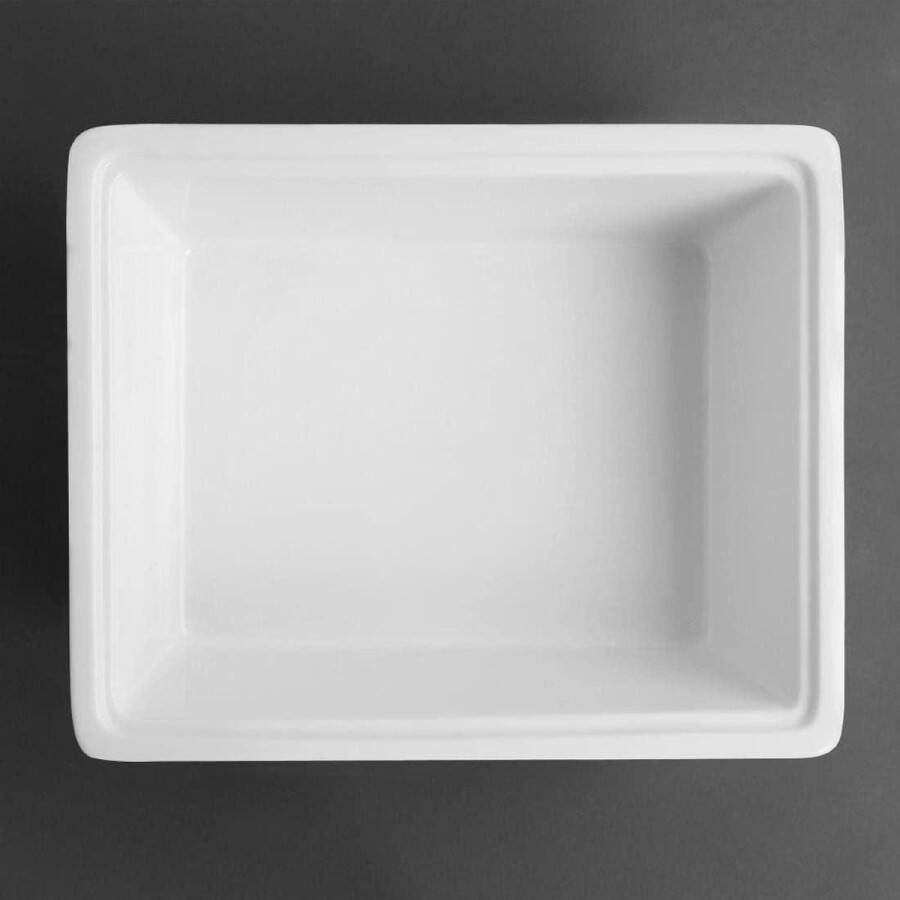 Half Size Gastronorm 330X270X100mm Porselein Schotel Whiteware