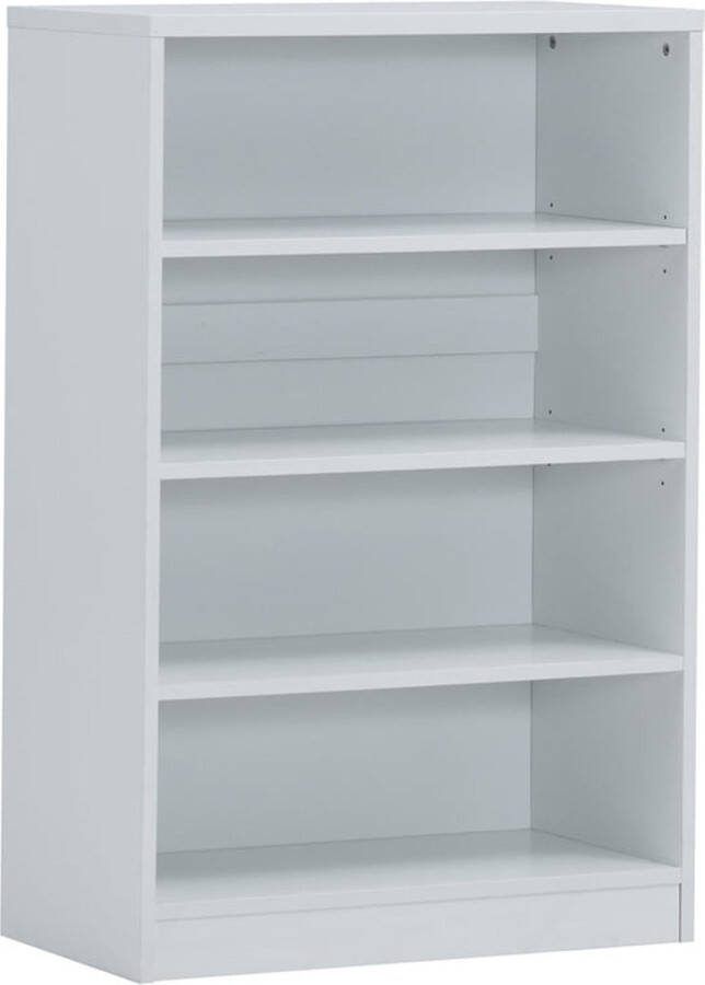 Halfhoge kast Roan Wit Breedte 72 cm Hoogte 110 cm Diepte 36 cm Met planken Met openslaande deuren