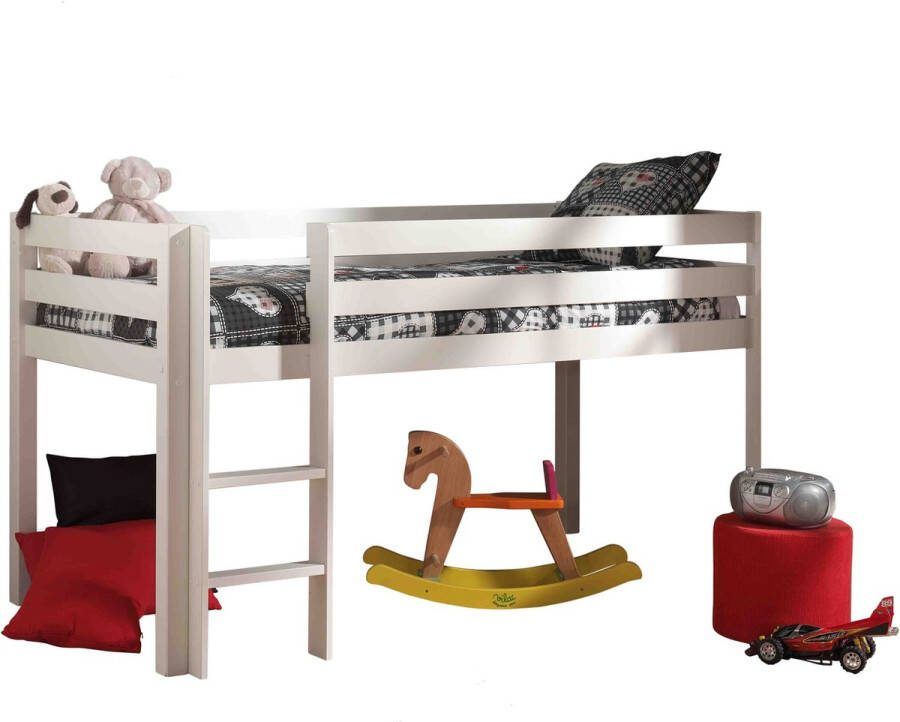 Halfhoogslaper Charlie Wit Hoogte 114 cm