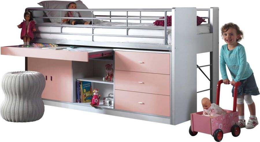 Halfhoogslaper Evi Roze Hoogte 116 cm