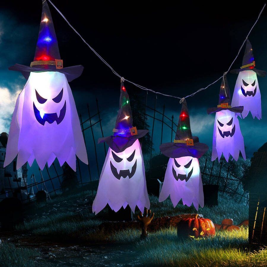 Halloween lichtsnoer spook Lampjes Lichtslinger Decoratie 3 5 meter LED verlichting op batterij