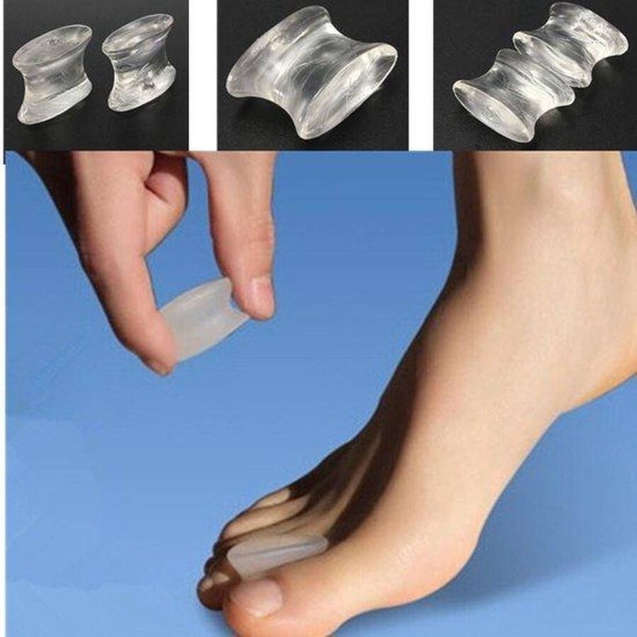 Hallux Valgus Classic Siliconen Teenspreider Teencorrector 2 stuks