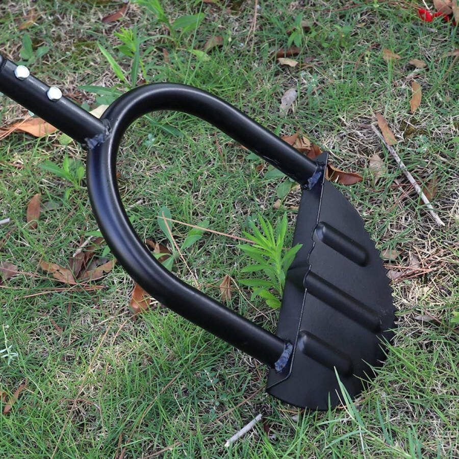 Halve maan gazonrandmachine van massief koolstofstaal Handmatige trimschep voor tuin en gazon Zaagtandblad schop