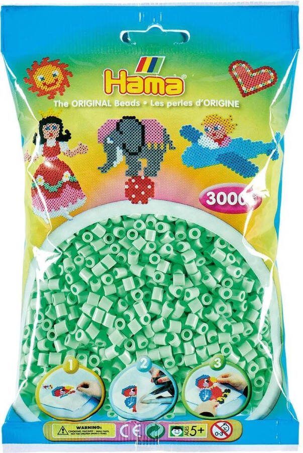 Hama Strijkkralen Pastel Mint (98) 3000st