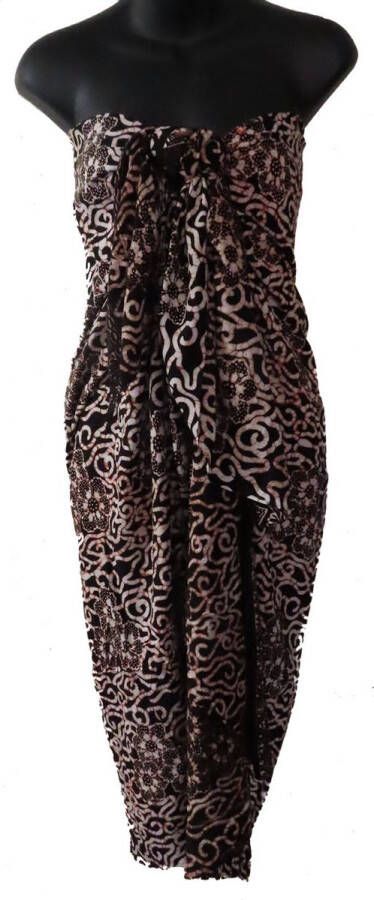 Merkloos Sans marque hamamdoek sauna doek yoga handdoek sarong tafelkleed tafellaken wandversiering bloemen lengte 115 cm breedte 165 kleuren grijs zwart wit rood groen versierd met franjes