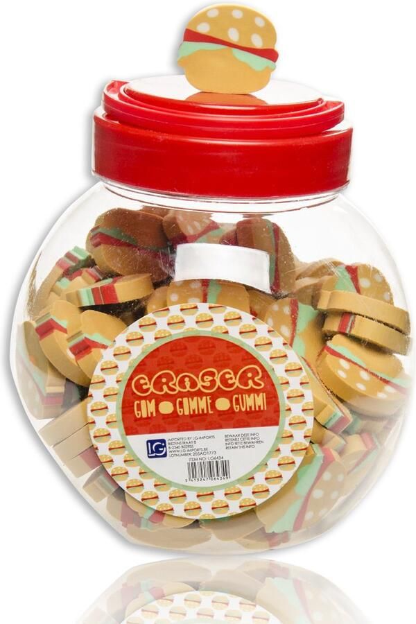 Hamburger Gummen 12 STUKS Uitdeelcadeaus Gom Speelgoed Traktatie Uitdeelcadeautjes voor kinderen