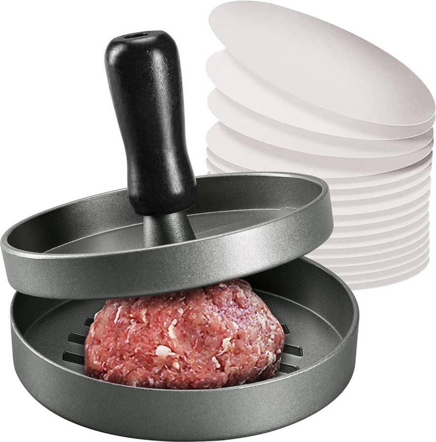 Hamburger Pers 100 Vellen Bakpapier voor Perfecte Burgers Hamburgers Gehaktballen Braadpan Barbecue Anti-Aanbaklaag 11cm