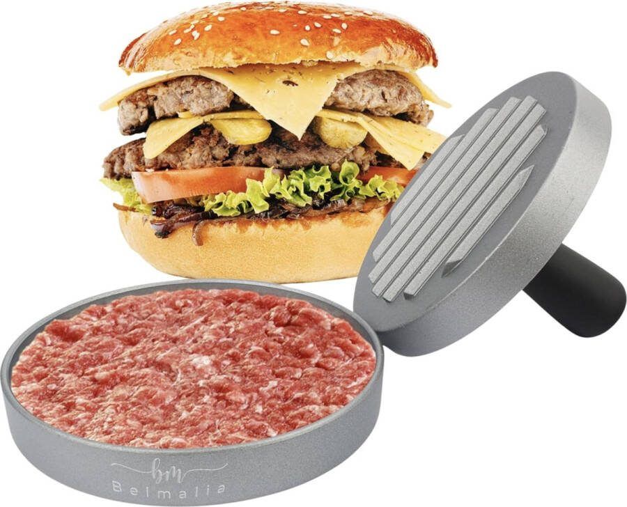 Hamburger Pers voor Perfecte Burgers Hamburgers Gehaktballen Braadpan Barbecue Anti-Aanbaklaag 11cm