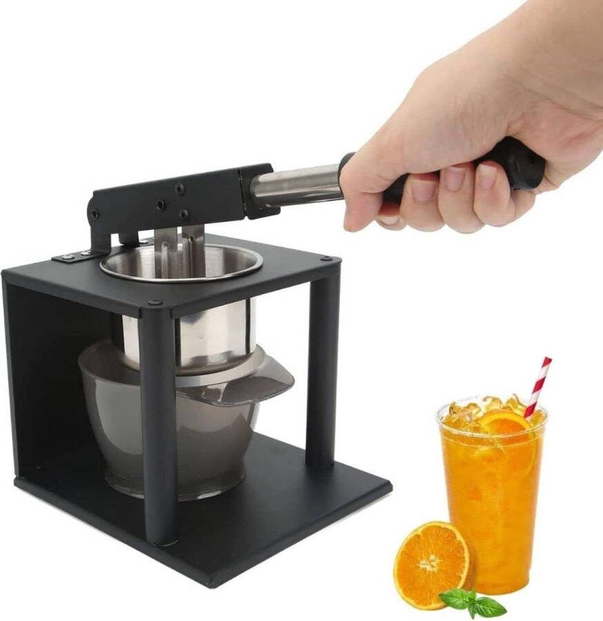 Hand Press Fruit Juicer Machine Commercial Grade Manual Citrus Press with Lever Design and Two Filters for Lemon Tomato Pomegranates