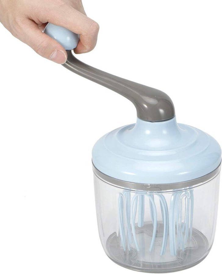 Hand Turned Cream Mixer Protein Blending Tools for Restaurant Kitchen Whisk Cream Foamer Hand Mixer Blender