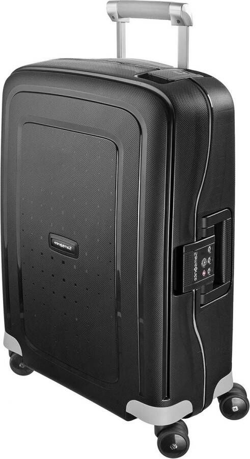 Handbagage Spinner S'Cure 55 cm 34 L Zwart Reis Koffer Trolley