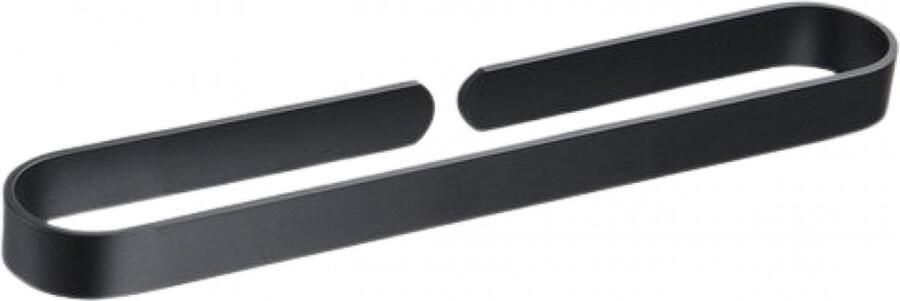 Handdoekhouder van aluminiumlegering Handdoekrek Badkamer keukenhanddoekhouder Handdoekrek Badkamer 40 cm geen boren handdoekhouder zwart