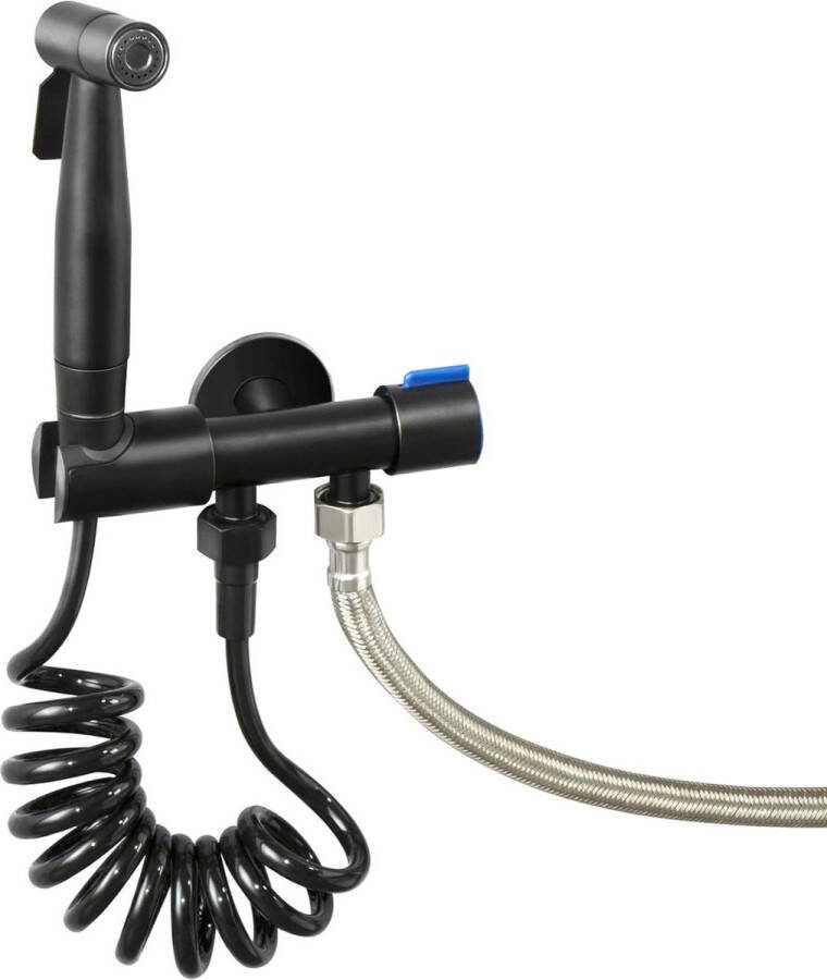 Handdouche voor Bidet Sproeier Flexibele Douchehouder Handheld Bidet Sprayer Zwart
