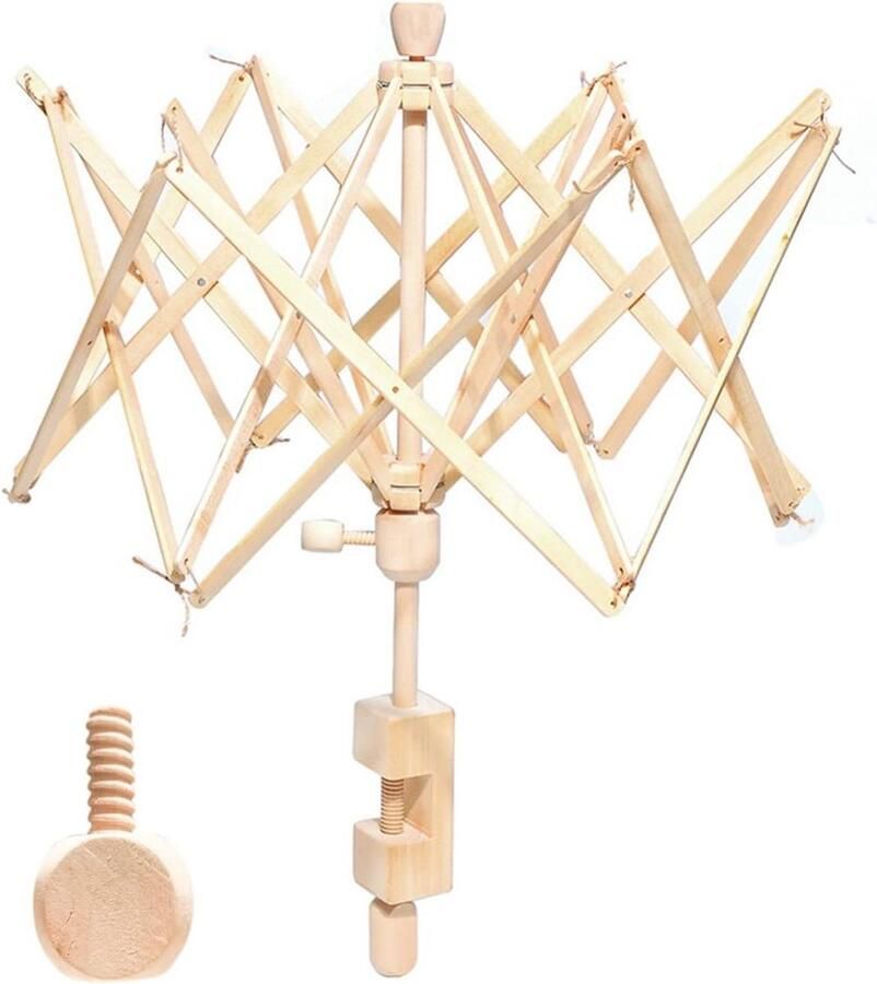 Handgemaakte 24 inch Garen Swift Houten Paraplu Garen Winder Houder voor Skein & Hanks Breien haak