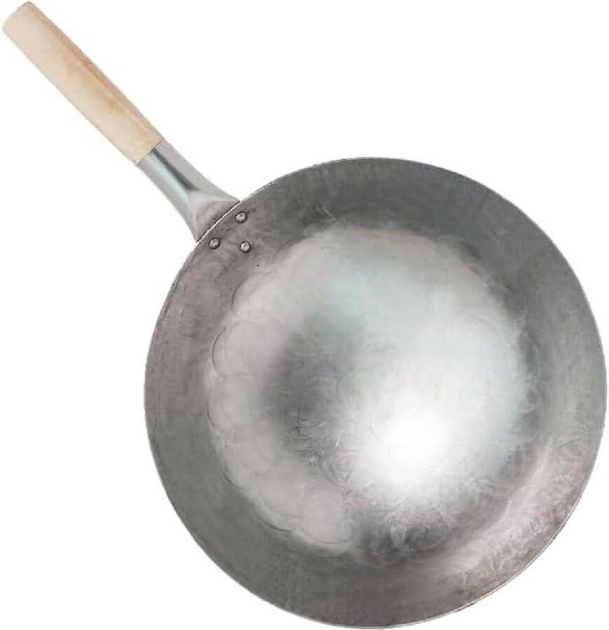 Handgemaakte ronde bodem wokpan (15 inch) met de Optimale Kook-ervaring