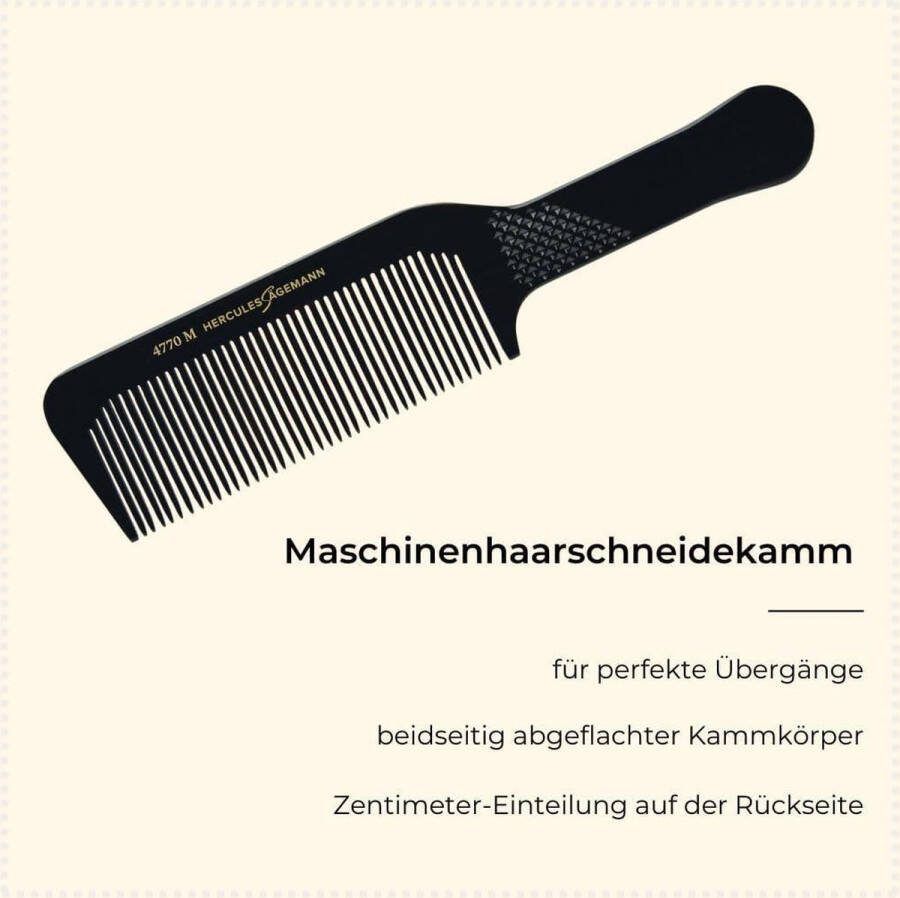 Handgreep kam met afgeplatte kam ideaal voor tondeuse met centimeterschaal afmetingen: 245 cm