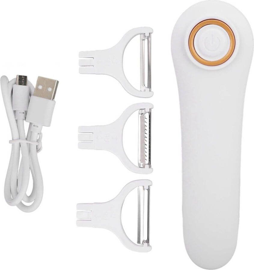 Handheld USB-aspergeschiller Oplaadbare Elektrische Dunschiller met 3 Snijkoppen