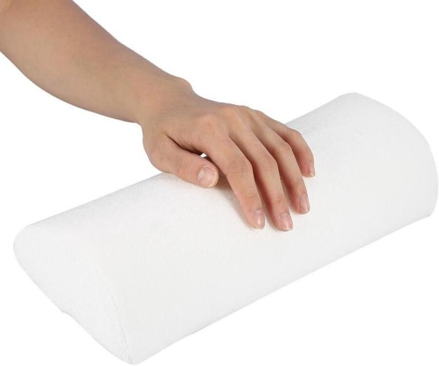 Handkussen Nail Art Zachte Sponge Kussen Nagel Art Tafel Mat Houder Pad Salon Hand Rest Kussen Afneembare Wasbare Arm Rest Houder Manicure Make Up Cosmetische Gereedschap Wit